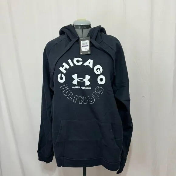 Under Armour NWT Sz XXL Black Chicago Hoodie - Picture 8 of 11